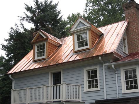 copper painted metal roofs